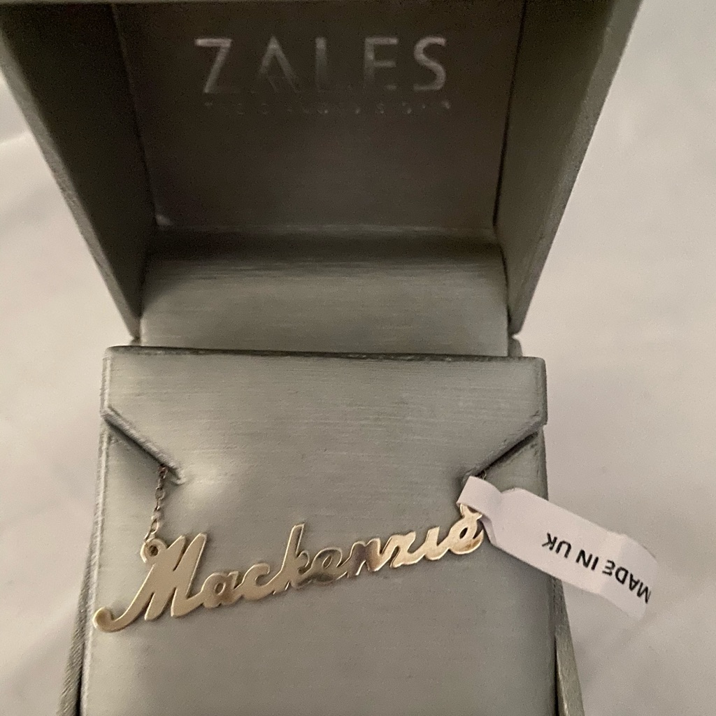Brand New Sterling Silver Name Plate Mackenzie
